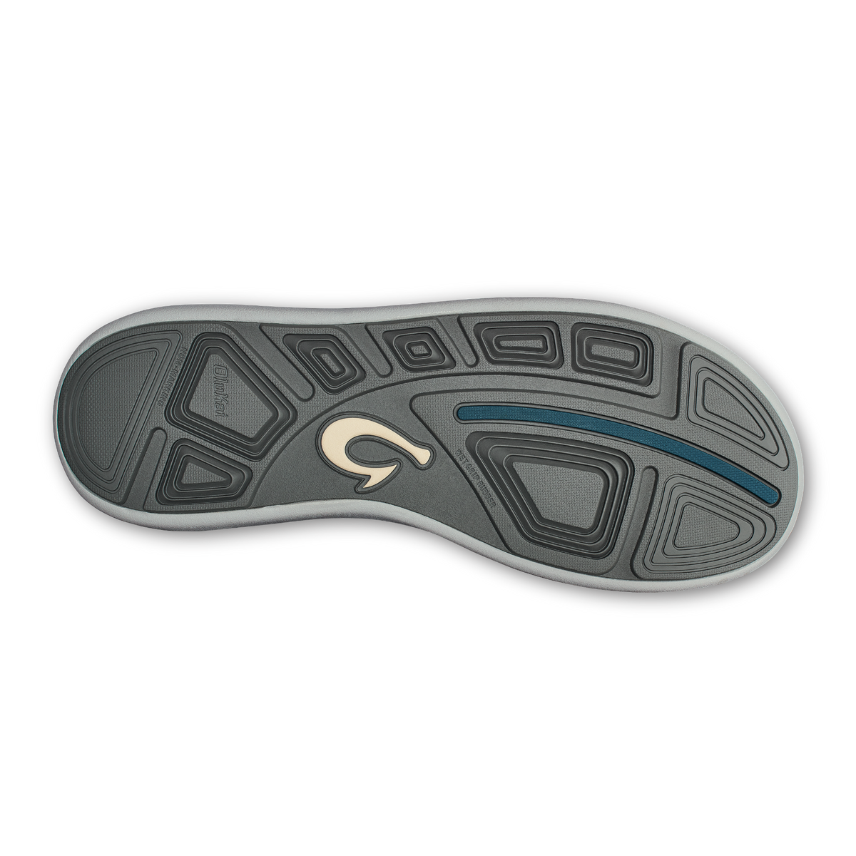 OluKai Men | Moku Pae Men's Boat Shoes - Black / Blue Coral