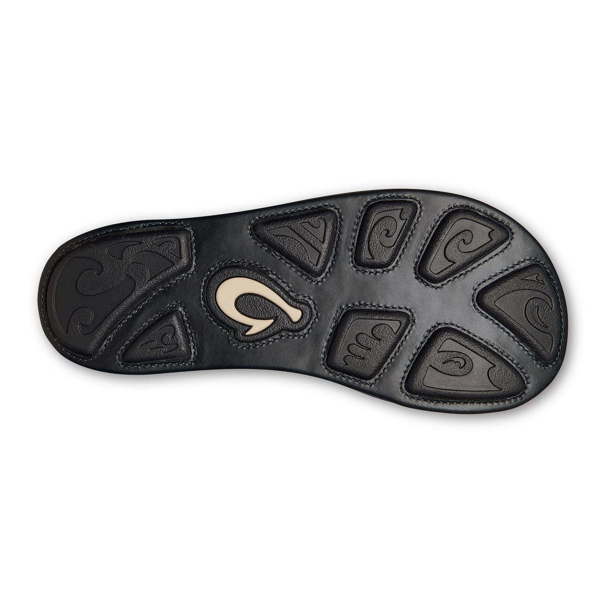 OluKai Men | Hiapo - Lava Rock Men’s Leather Beach Sandals