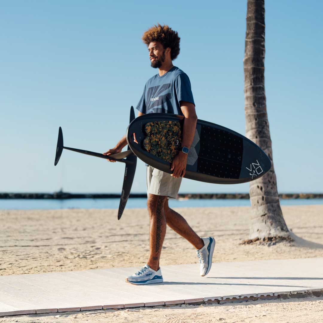 OluKai Men | ‘Ahi Men’s Water Boat Shoes - Blue Pearl / White Sand