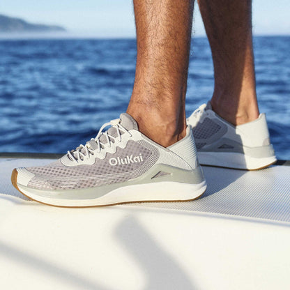 OluKai Men | ‘Ahi Men’s Water Boat Shoes - Ash / Sterling