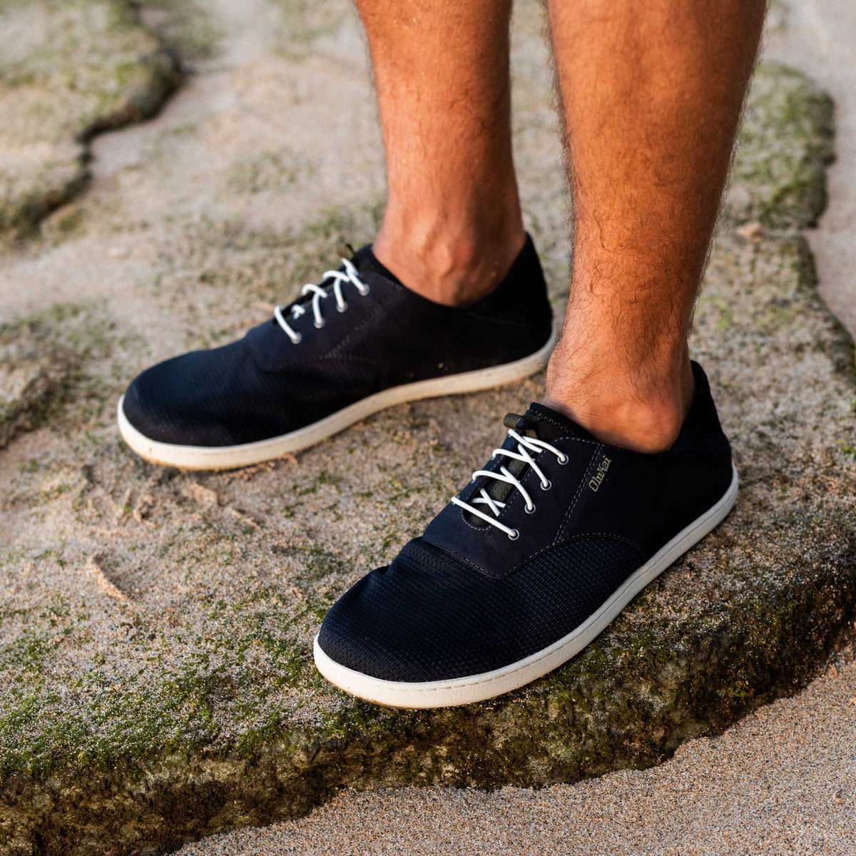 OluKai Men | Nohea Moku Men's Boat Shoes - Black