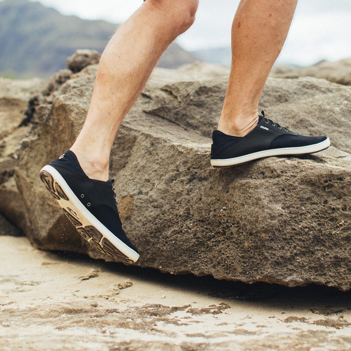 OluKai Men | Nohea Moku Men's Boat Shoes - Black