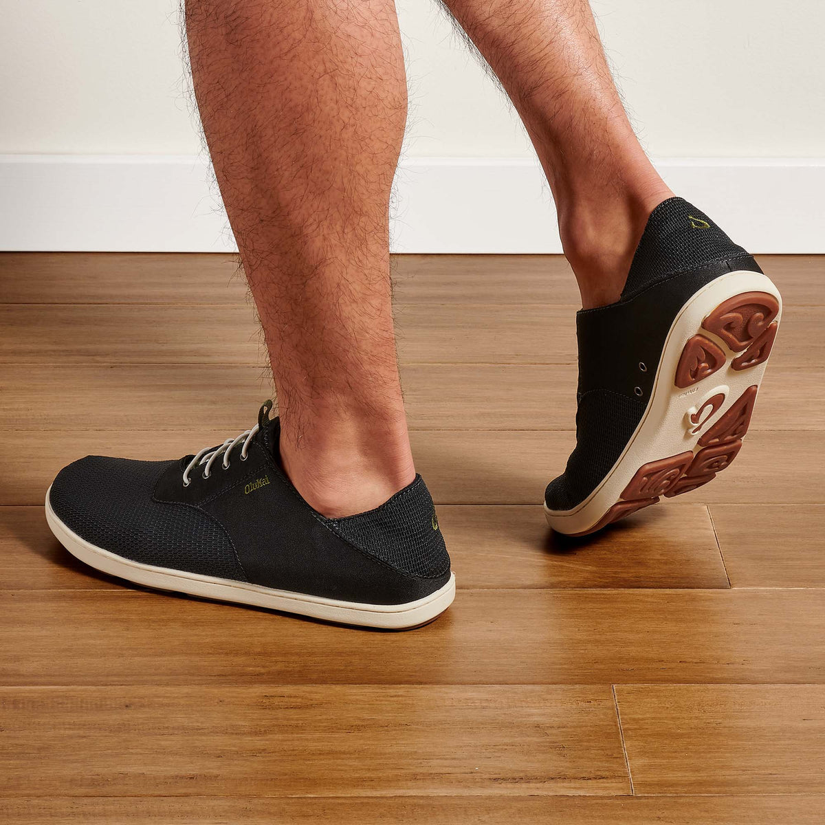 OluKai Men | Nohea Moku Men's Boat Shoes - Black