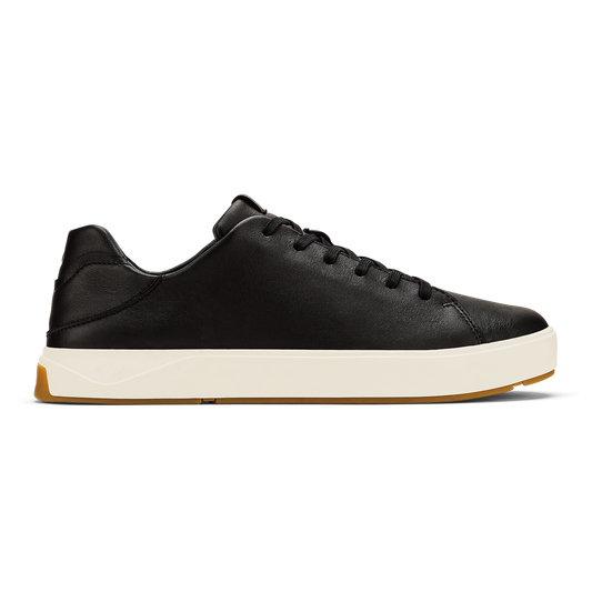 OluKai Men | Lae‘ahi Lī ‘Ili Men's Leather Sneakers - Onyx