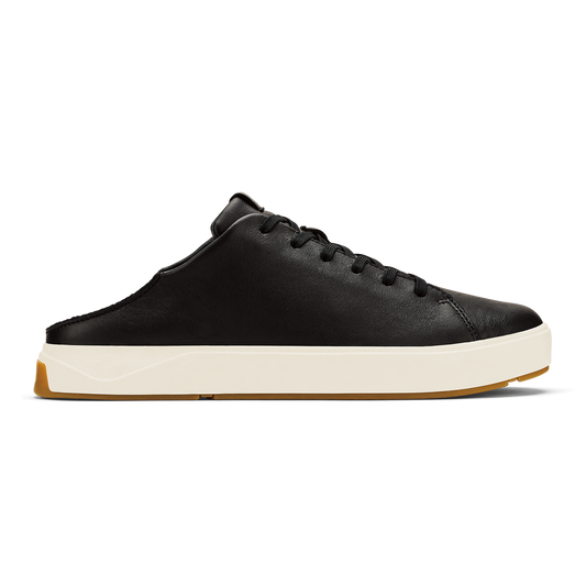 OluKai Men | Lae‘ahi Lī ‘Ili Men's Leather Sneakers - Onyx