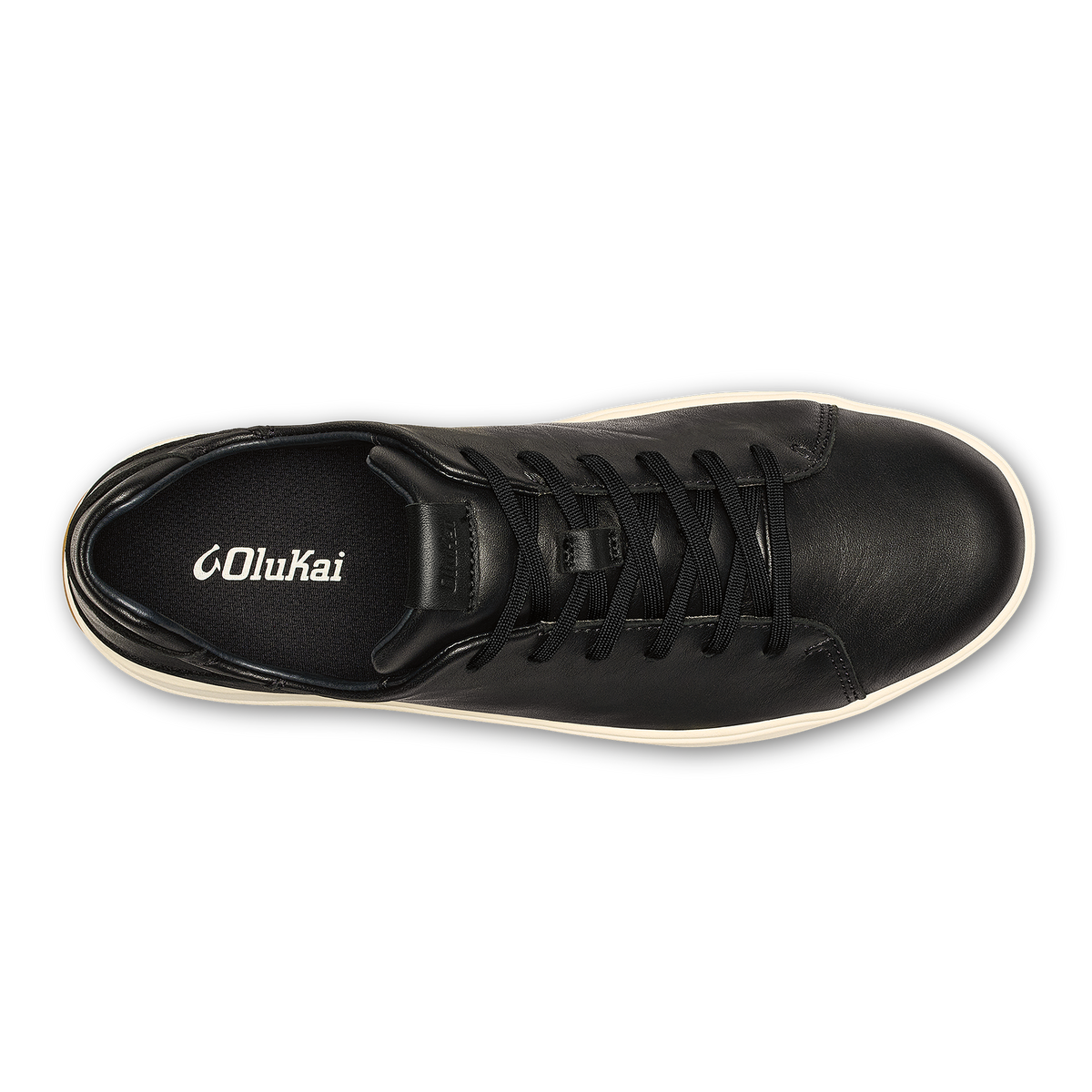 OluKai Men | Lae‘ahi Lī ‘Ili Men's Leather Sneakers - Onyx