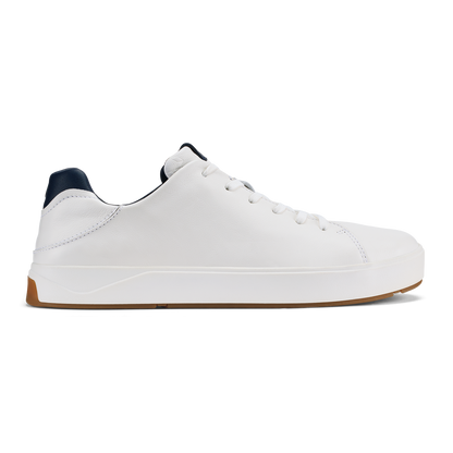 OluKai Men | Lae‘ahi Lī ‘Ili Men's Sneakers - Bright White / Trench Blue