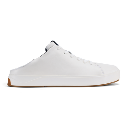 OluKai Men | Lae‘ahi Lī ‘Ili Men's Sneakers - Bright White / Trench Blue