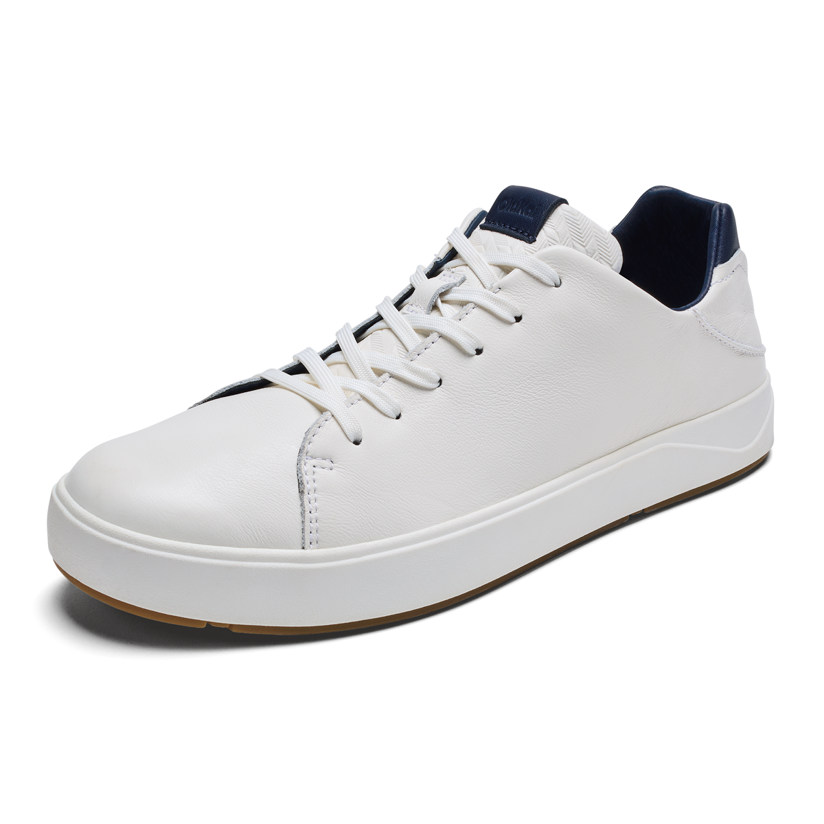 OluKai Men | Lae‘ahi Lī ‘Ili Men's Sneakers - Bright White / Trench Blue