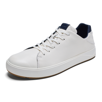 OluKai Men | Lae‘ahi Lī ‘Ili Men's Sneakers - Bright White / Trench Blue