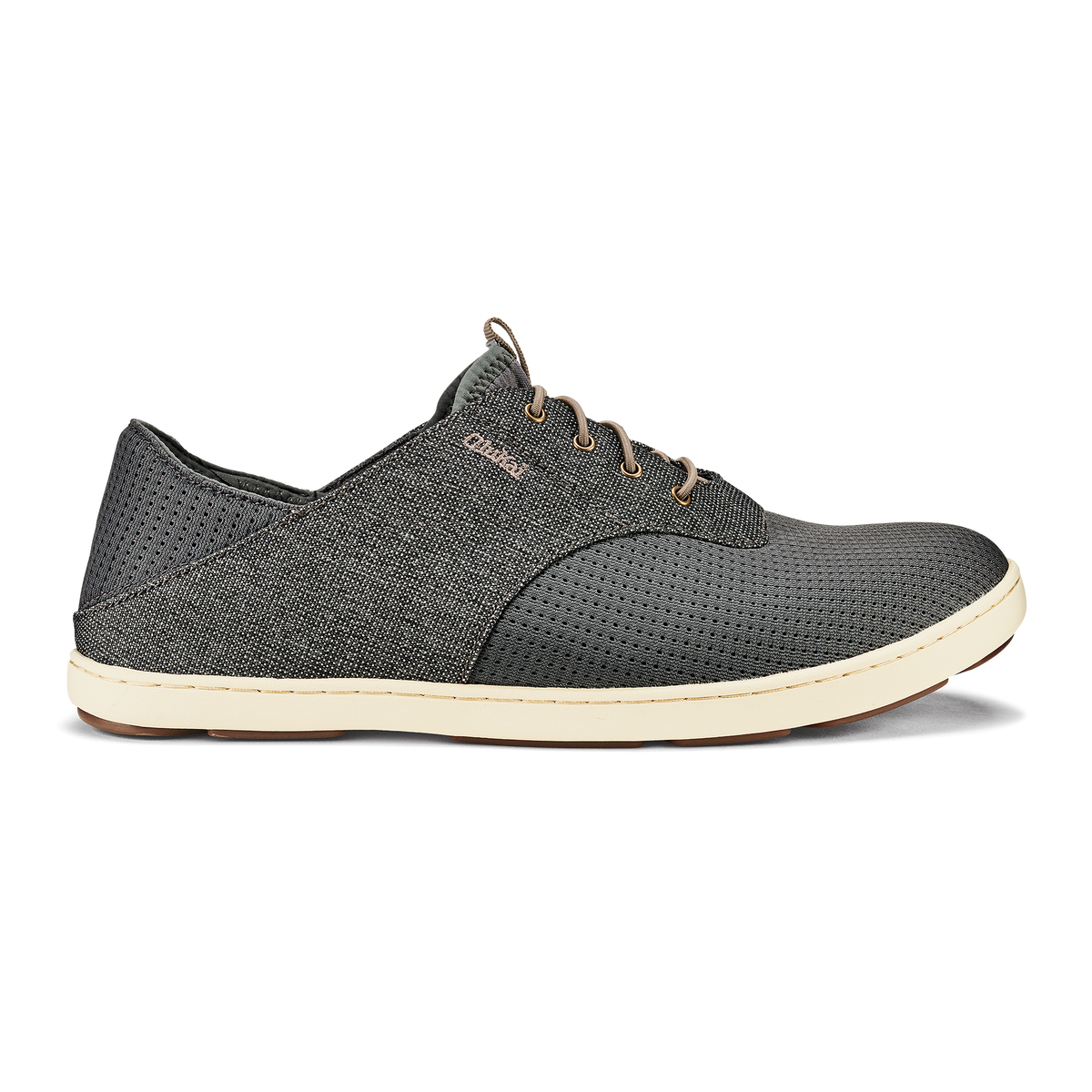 OluKai Men | Nohea Moku Men's Boat Shoes - Charcoal / Clay