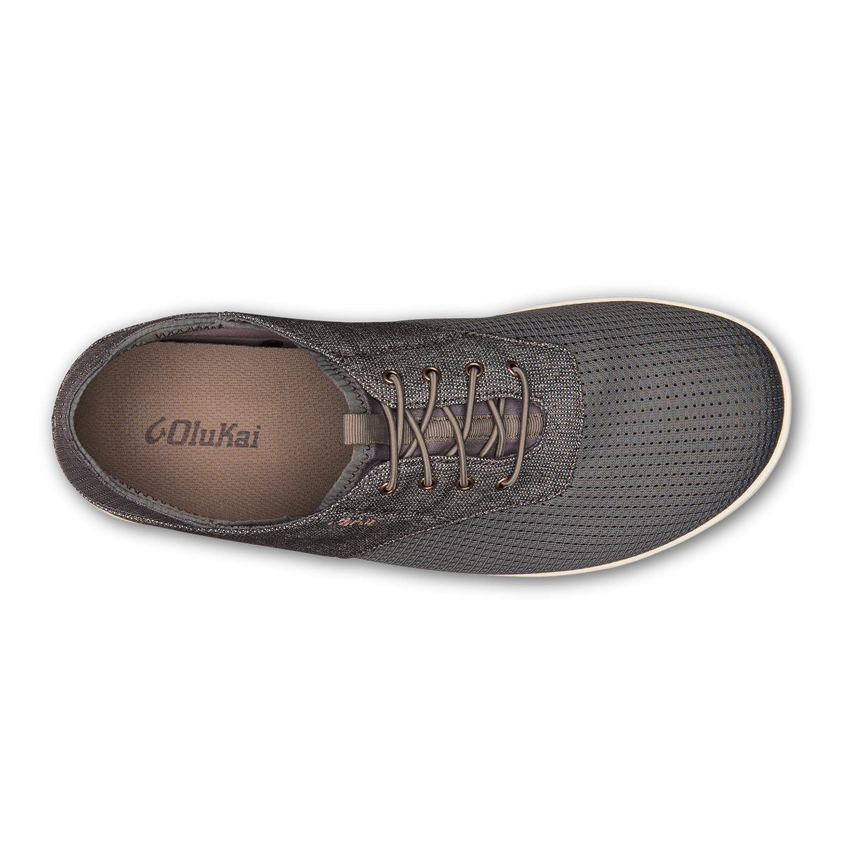 OluKai Men | Nohea Moku Men's Boat Shoes - Charcoal / Clay