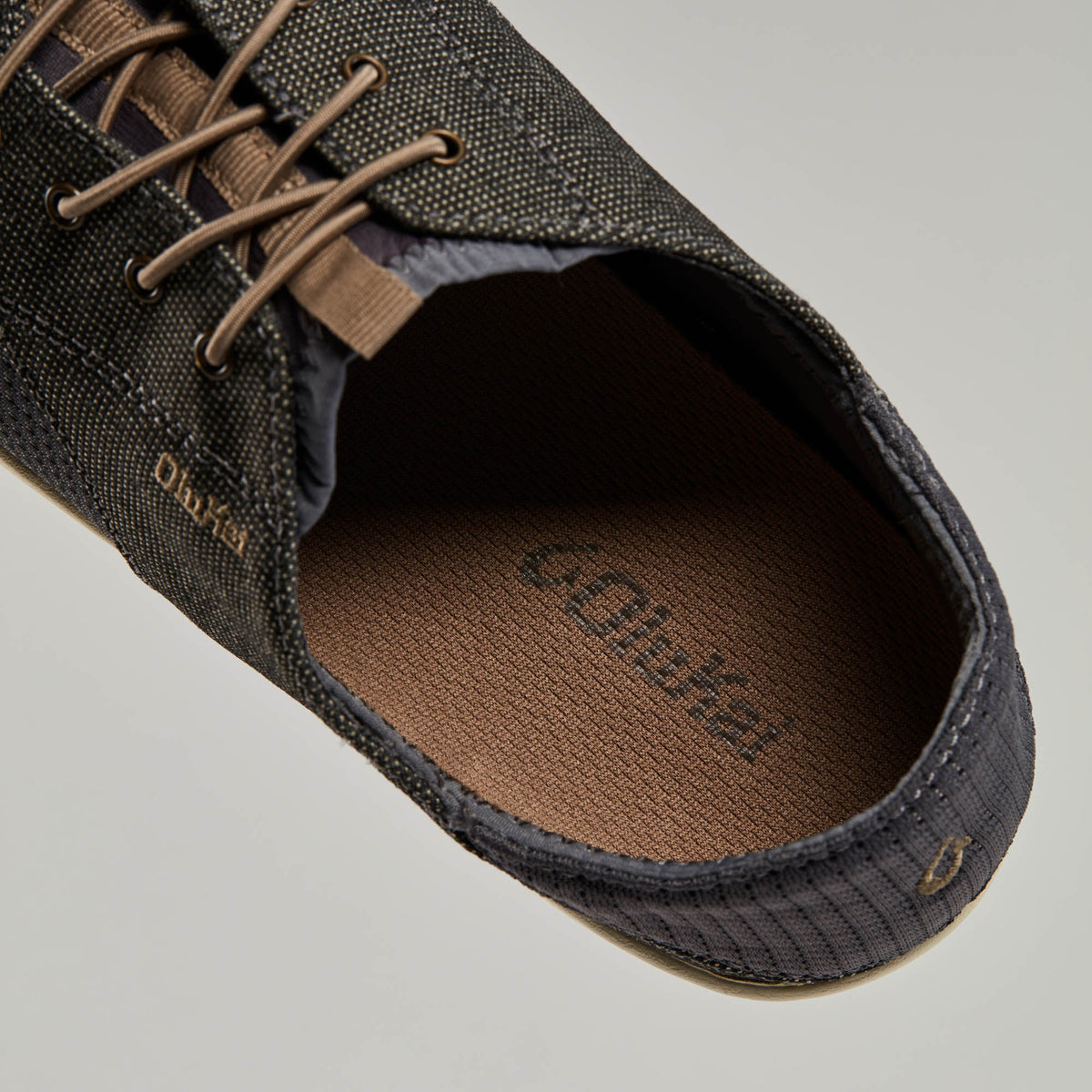 OluKai Men | Nohea Moku Men's Boat Shoes - Charcoal / Clay