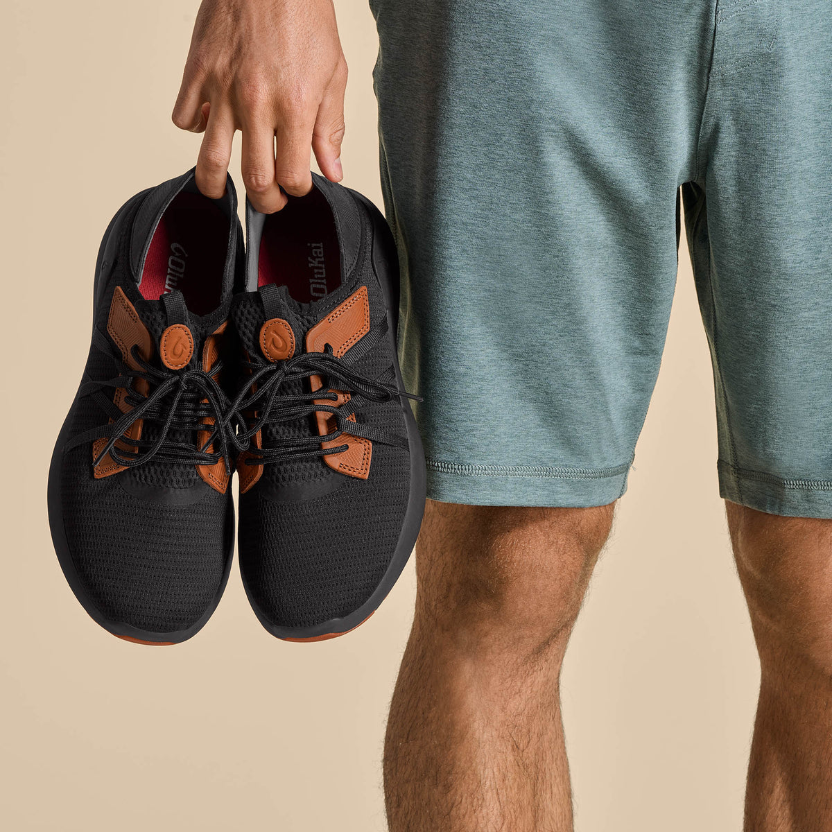 OluKai Men | Mio Lī Men's Athletic Shoes - Lava Rock