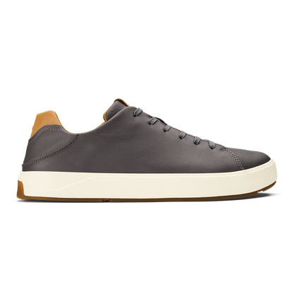 OluKai Men | Lae‘ahi Lī ‘Ili Men's Leather Sneakers - Stone