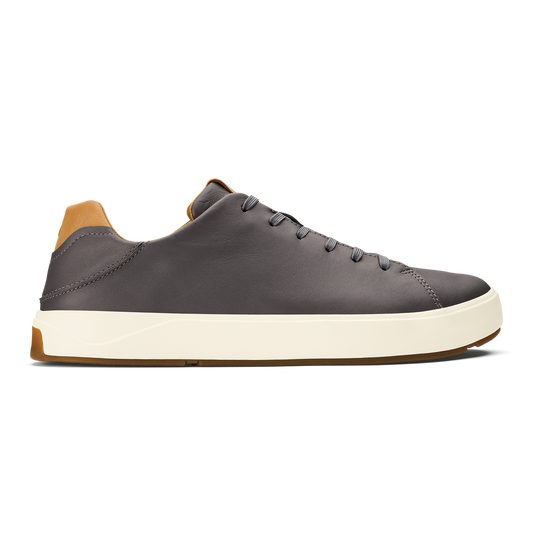 OluKai Men | Lae‘ahi Lī ‘Ili Men's Leather Sneakers - Stone