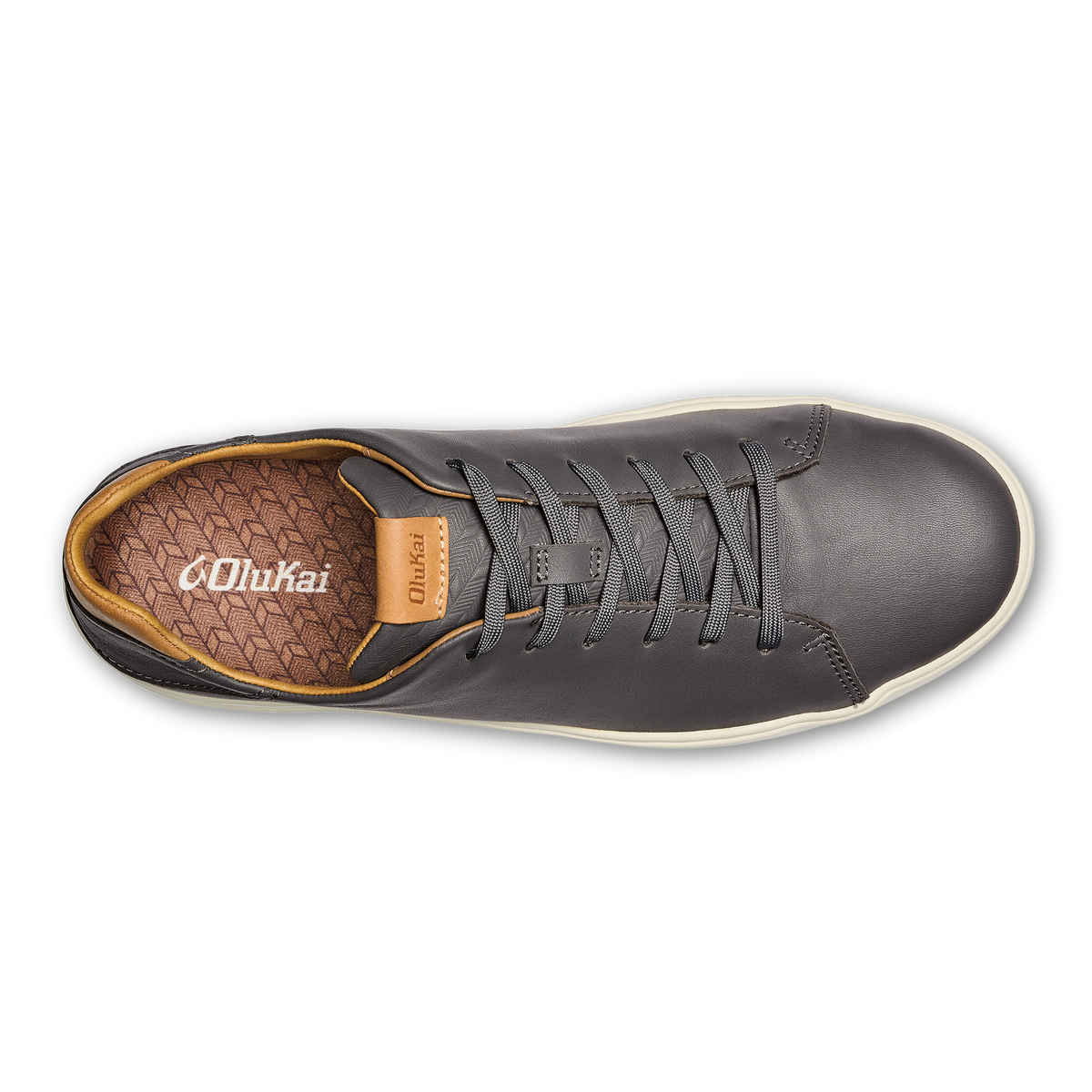 OluKai Men | Lae‘ahi Lī ‘Ili Men's Leather Sneakers - Stone