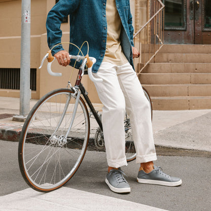 OluKai Men | Lae‘ahi Lī ‘Ili Men's Leather Sneakers - Stone