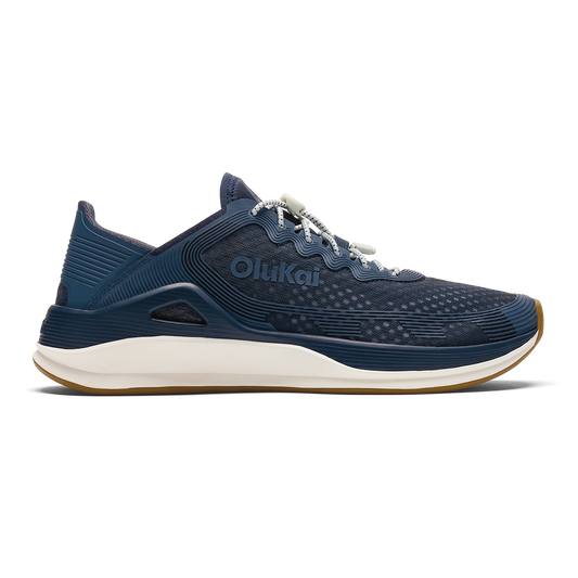 OluKai Men | ‘Ahi Men’s Water Boat Shoes - Mood Indigo / Coastal Blue