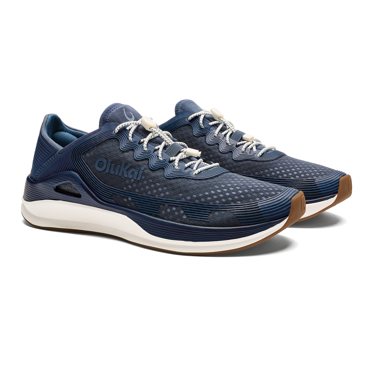 OluKai Men | ‘Ahi Men’s Water Boat Shoes - Mood Indigo / Coastal Blue