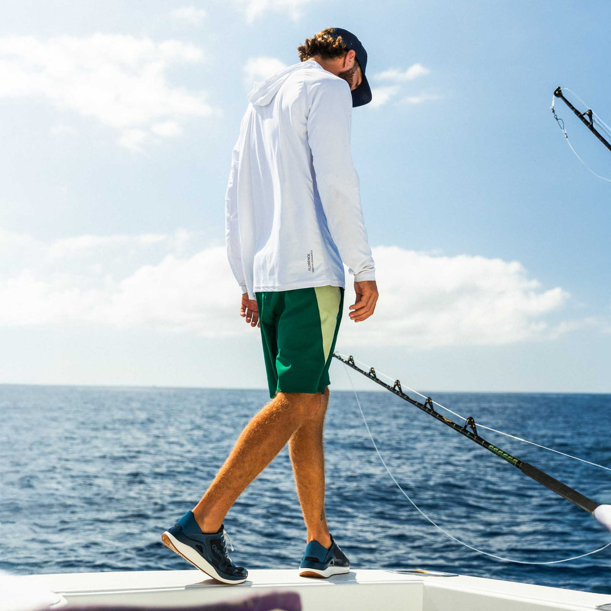 OluKai Men | ‘Ahi Men’s Water Boat Shoes - Mood Indigo / Coastal Blue