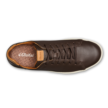 OluKai Men | Lae‘ahi Lī ‘Ili Men's Leather Sneakers - Dark Java