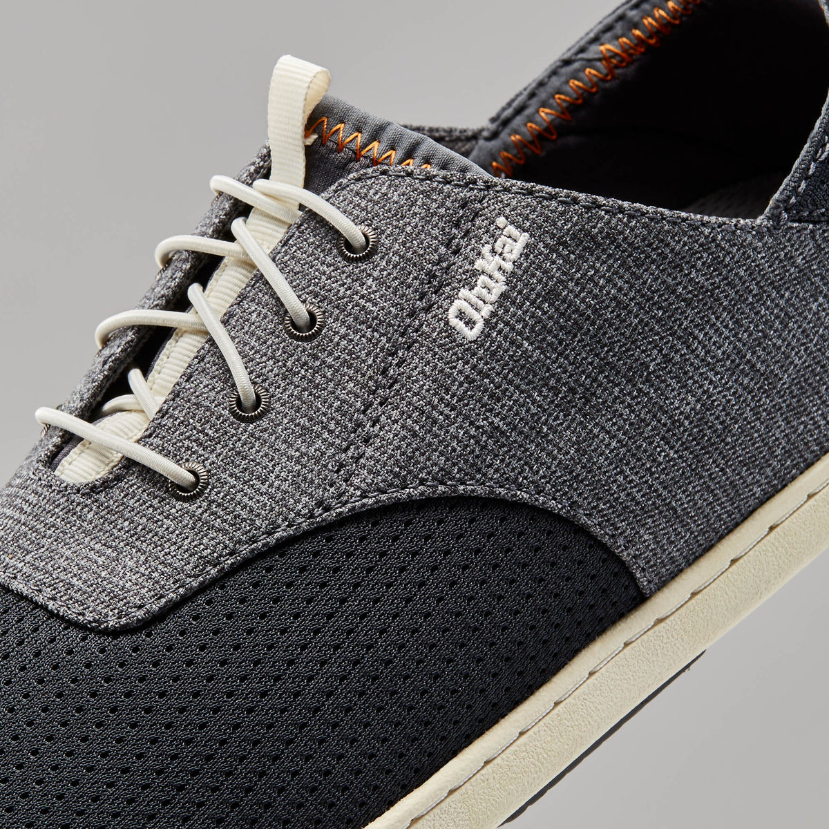 OluKai Men | Nohea Moku Men's Boat Shoes - Dark Shadow