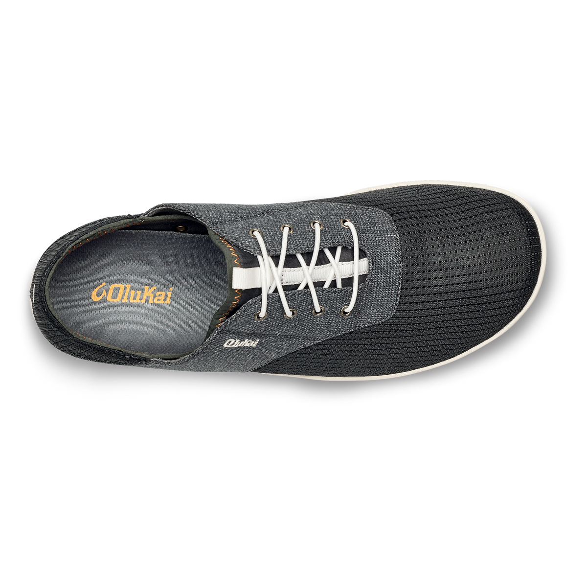 OluKai Men | Nohea Moku Men's Boat Shoes - Dark Shadow