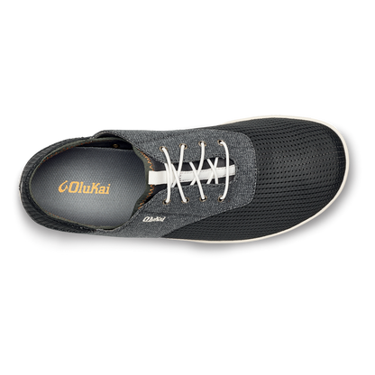 OluKai Men | Nohea Moku Men's Boat Shoes - Dark Shadow