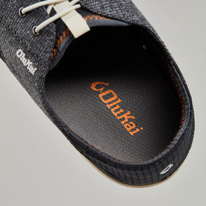 OluKai Men | Nohea Moku Men's Boat Shoes - Dark Shadow