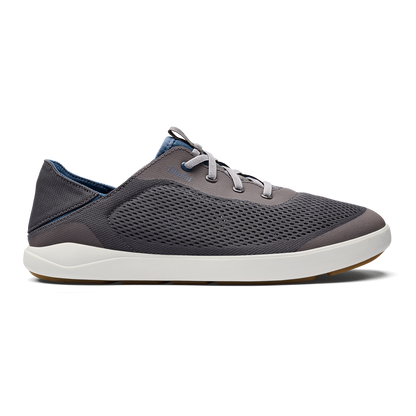 OluKai Men | Moku Pae Men's Boat Shoes - Pavement / Vintage Blue