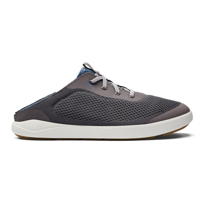 OluKai Men | Moku Pae Men's Boat Shoes - Pavement / Vintage Blue