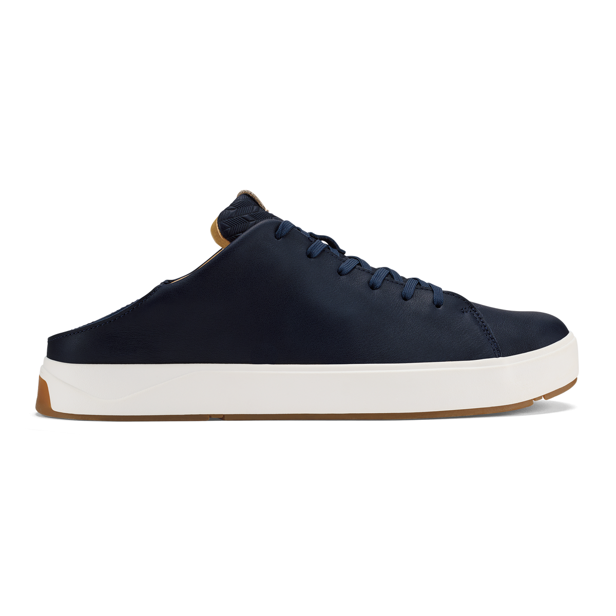 OluKai Men | Lae‘ahi Lī ‘Ili Men's Leather Sneakers - Trench Blue