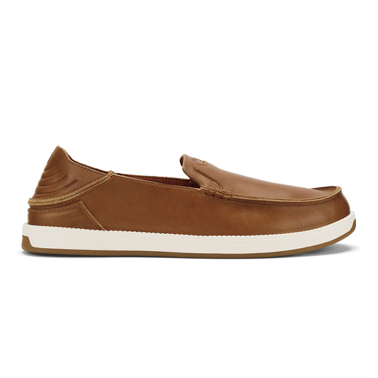 OluKai Men | Kākaha Nia Men‘s Leather Slip-On Shoes - Fox