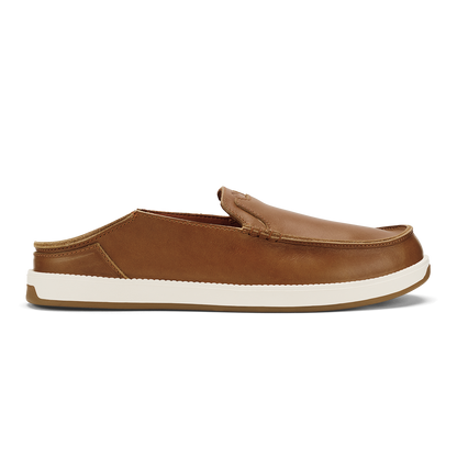 OluKai Men | Kākaha Nia Men‘s Leather Slip-On Shoes - Fox