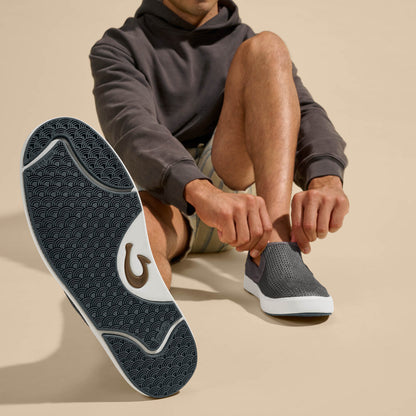 OluKai Men | Lae‘ahi Men's Slip-On Sneakers - Pavement