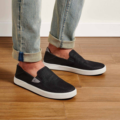 OluKai Men | OluKai Lae‘ahi - Black | Men's Slip-on Sneakers