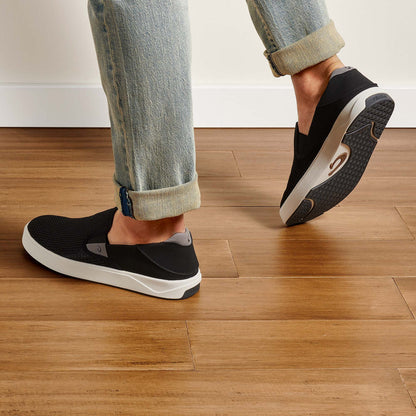 OluKai Men | OluKai Lae‘ahi - Black | Men's Slip-on Sneakers
