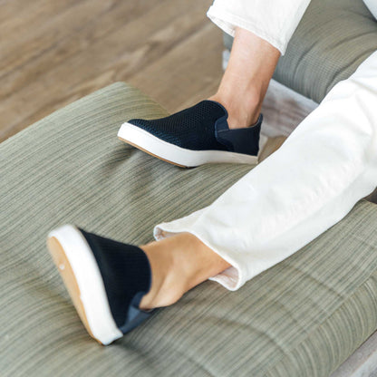 OluKai Men | Lae‘ahi Men's Slip-On Sneakers - Blue Depth