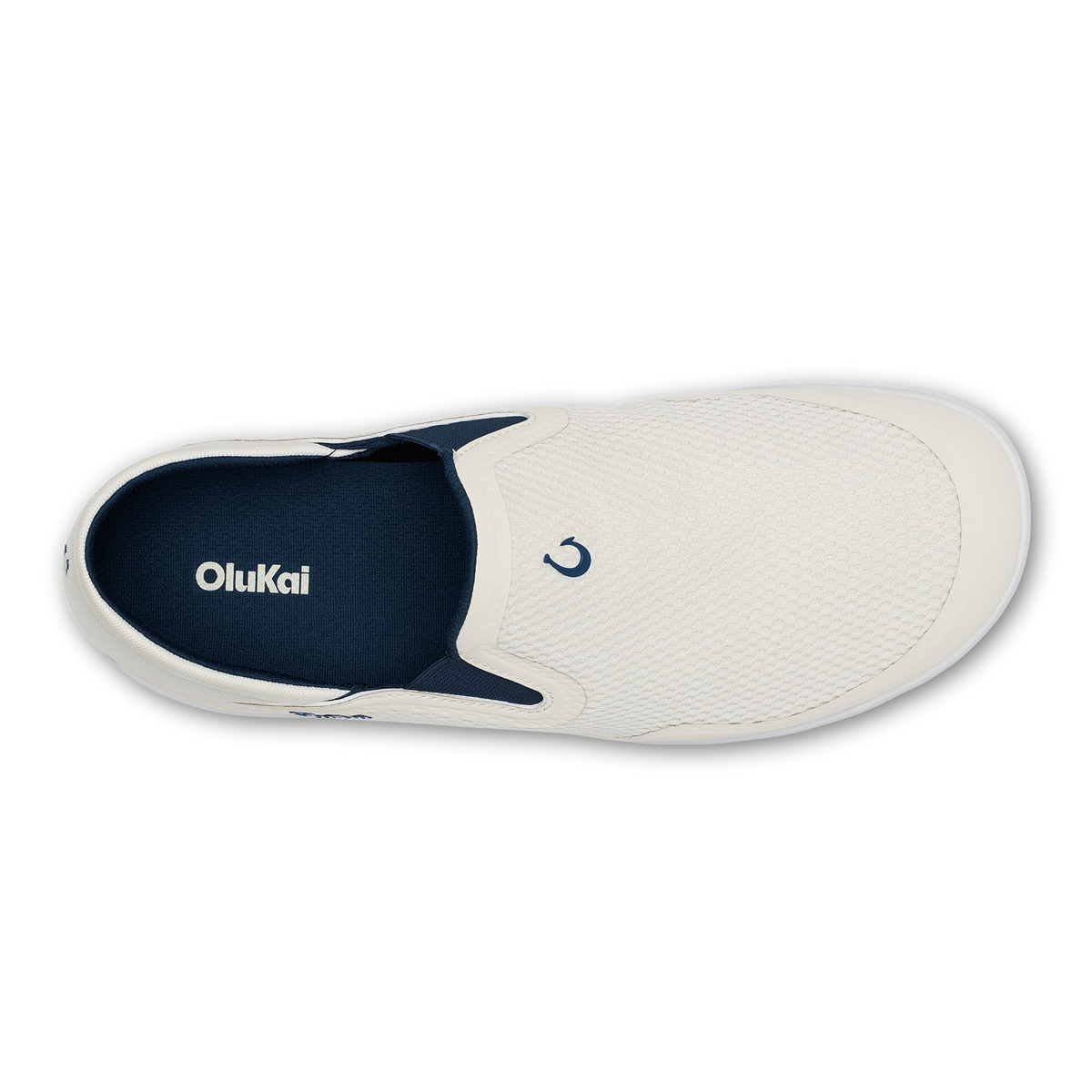 OluKai Men|New Arrivals | Moku Slip-on - White Sand / Trench Blue