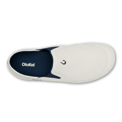 OluKai Men|New Arrivals | Moku Slip-on - White Sand / Trench Blue