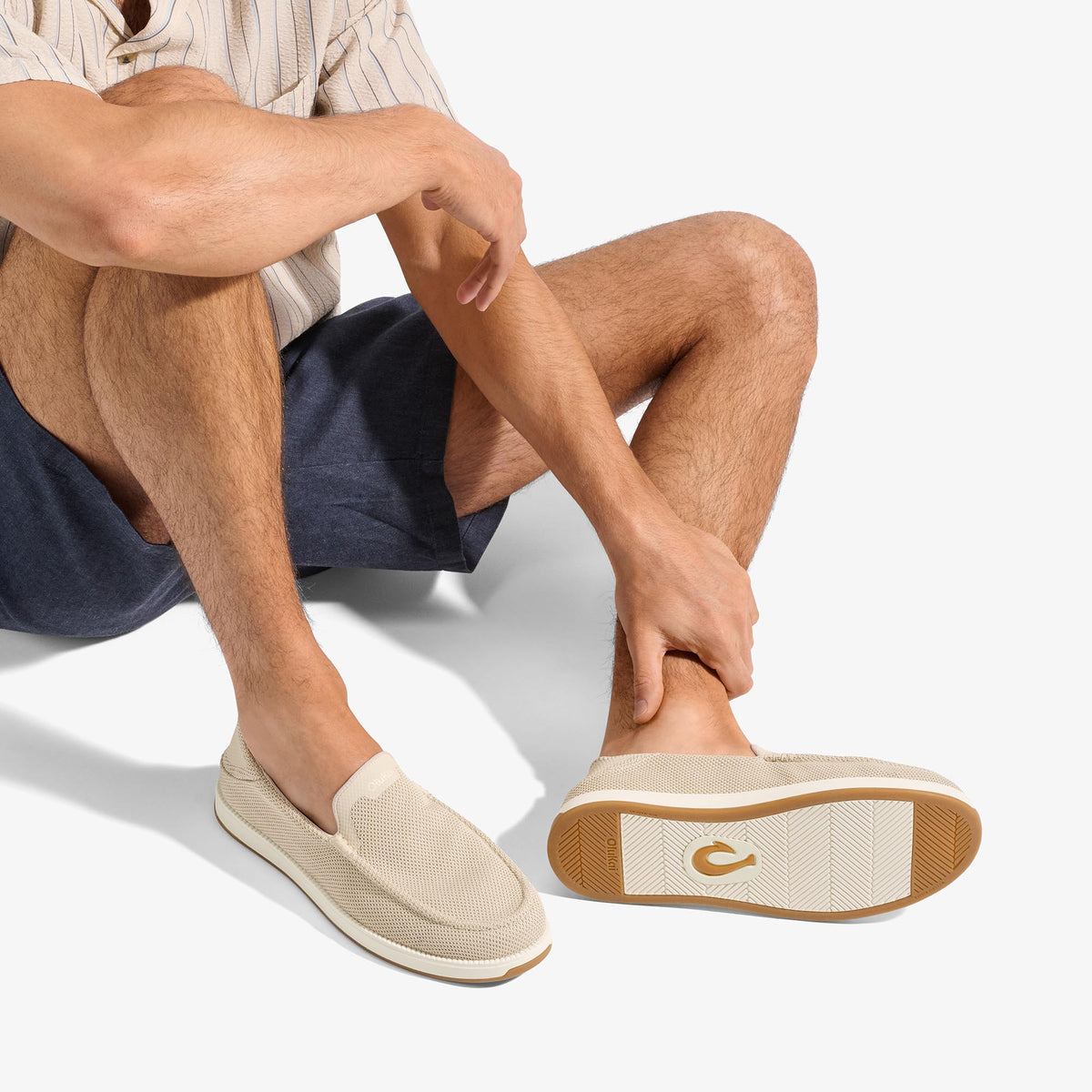 OluKai Men|New Arrivals | Kākaha Mesh Men‘s Slip-On Shoes - Tapa