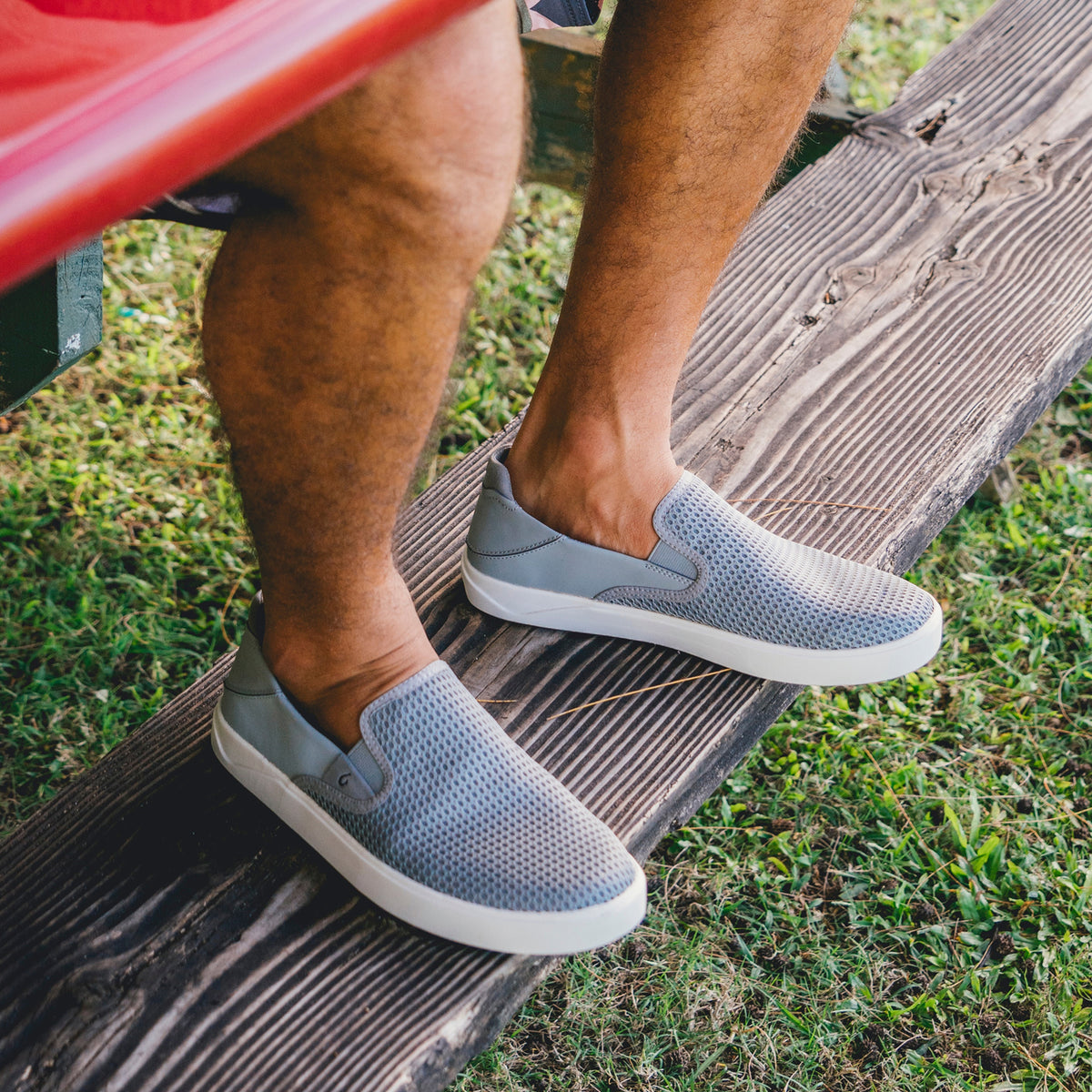 OluKai Men | Lae‘ahi Men's Slip-On Sneakers - Poi