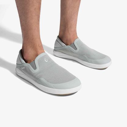 OluKai Men|New Arrivals | Moku Slip-on - Cloud Grey / Ash