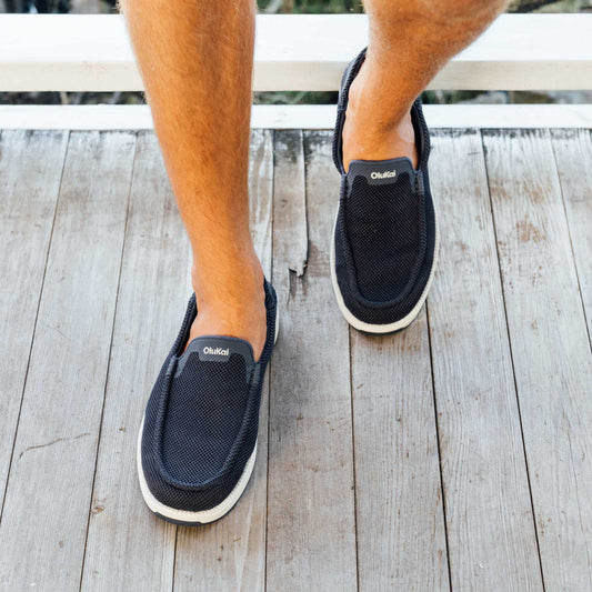 OluKai Men | Kākaha Mesh Men‘s Slip-On Shoes - Navy
