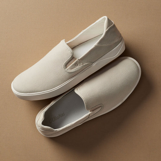 OluKai Men | Lae‘ahi Men's Slip-On Sneakers - Tapa / Canvas