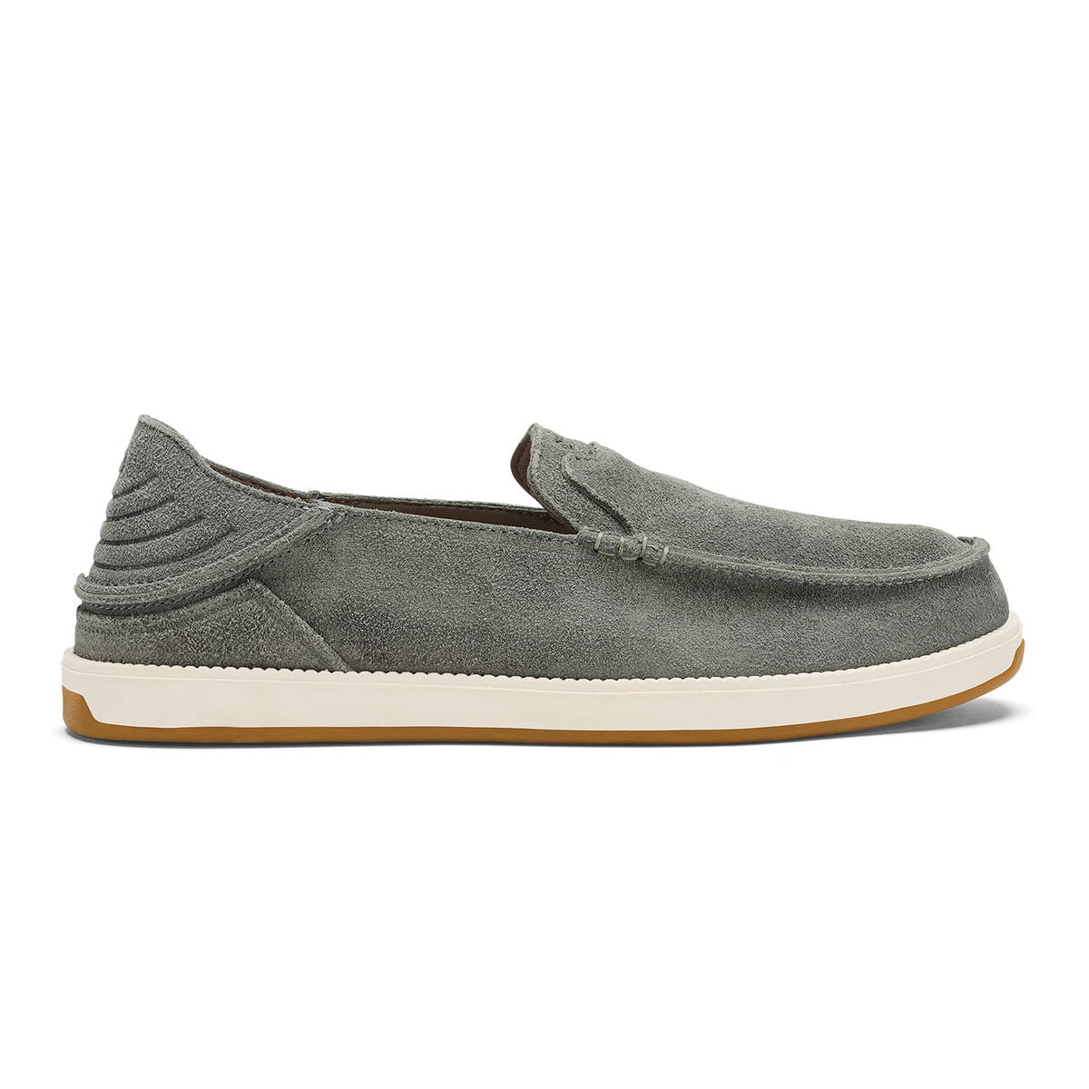 OluKai Men | Kākaha Nia Men‘s Suede Slip-On Shoes - Ash