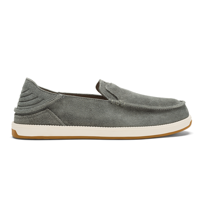 OluKai Men | Kākaha Nia Men‘s Suede Slip-On Shoes - Ash