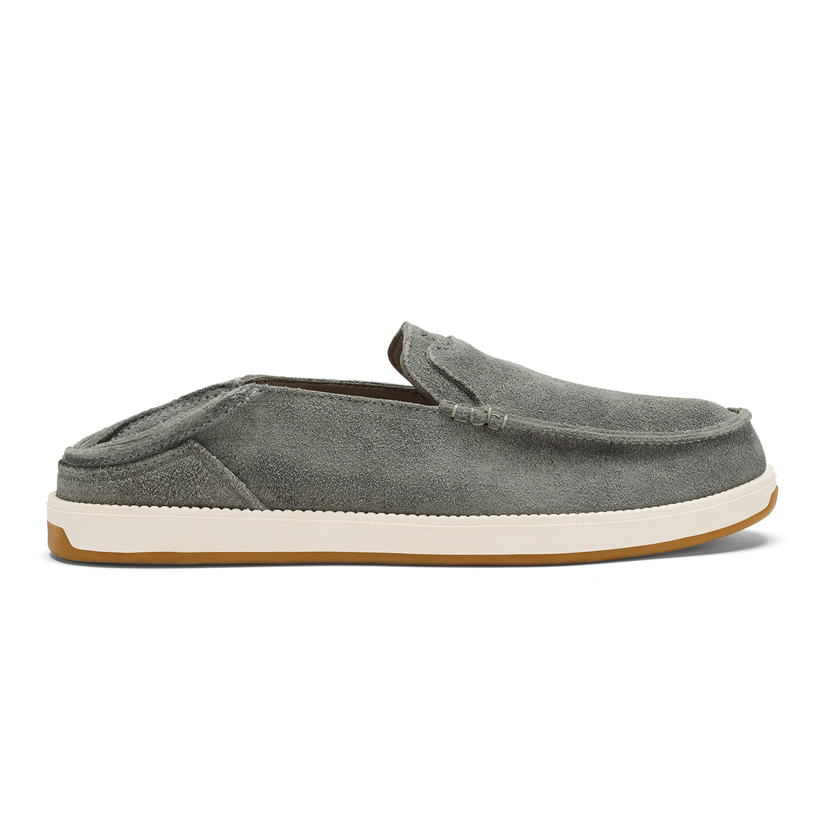 OluKai Men | Kākaha Nia Men‘s Suede Slip-On Shoes - Ash