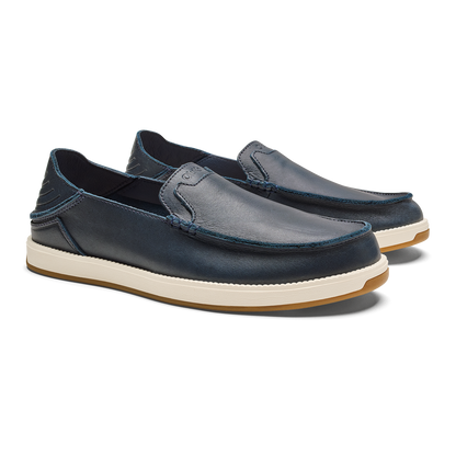 OluKai Men | Kākaha Nia Men‘s Suede Slip-On Shoes - Mood Indigo